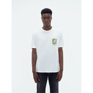 NWT Amiri Leopard Logo Graphic Short Sleeve Cotton T-shirt White Large $550